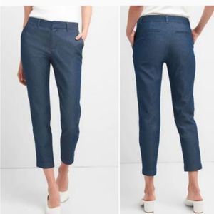 Gap Cropped Stretch Denim Slim City Crop Blue Pants size 6